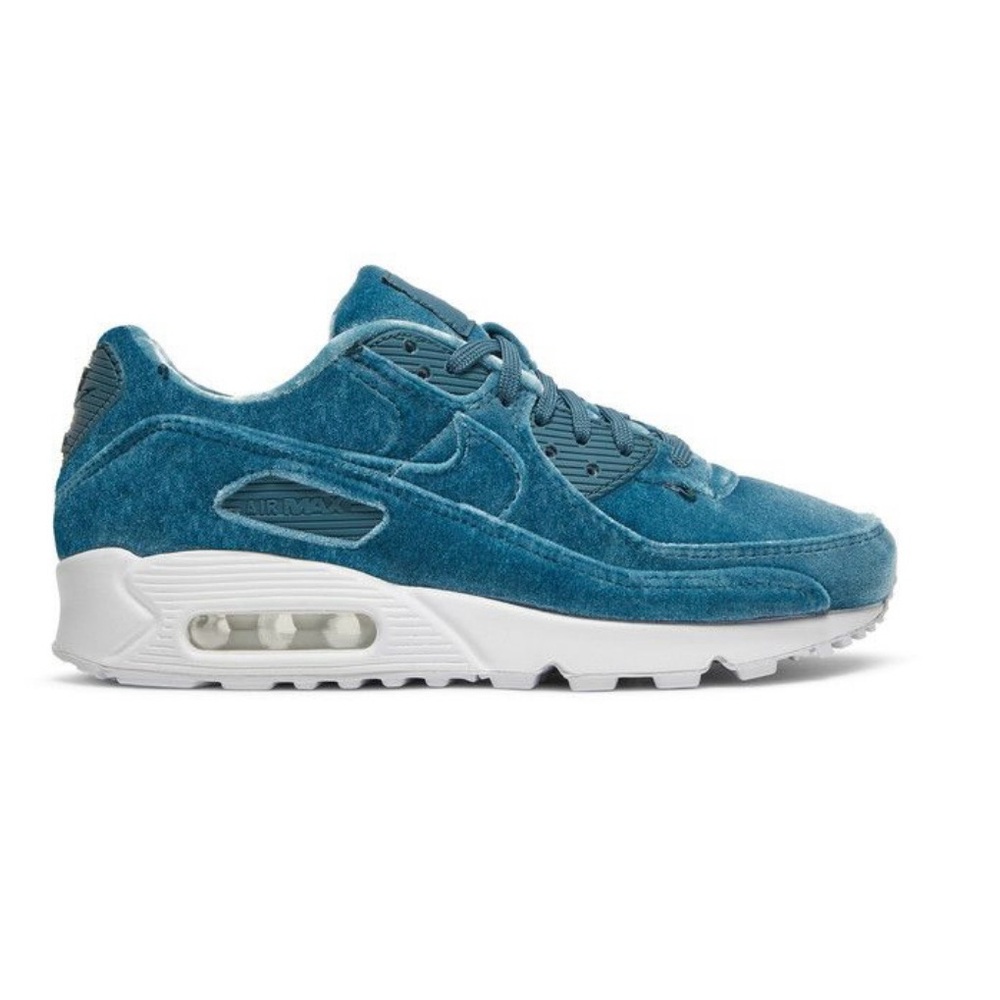 RARE Nike Air Max 90s Lucky Charms Sage Ash Green Blue Velour Gold Custom EUC